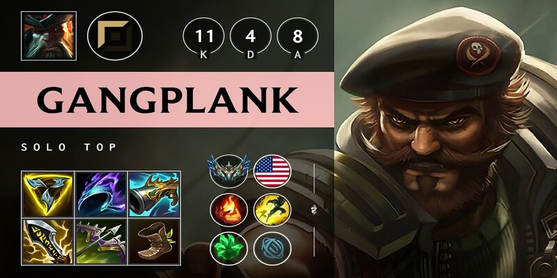 Gangplank probuilds từ các boys one champ trên thế giới