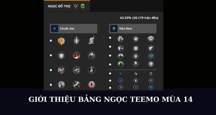 bảng ngọc teemo