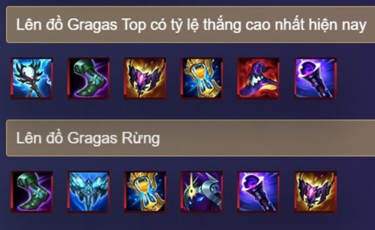 cách lên đồ cho gragas